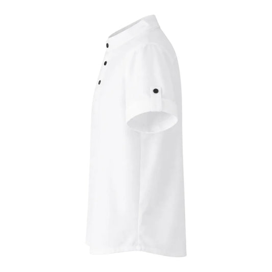 Tezly Classic White Button Detail Shirt (Size M) – Minimal & Modern Style