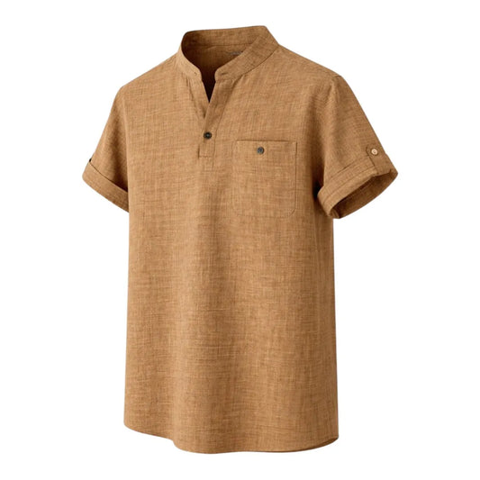 Tezly Premium Brown T Shirt for Men – Size M | Smart Casual Look