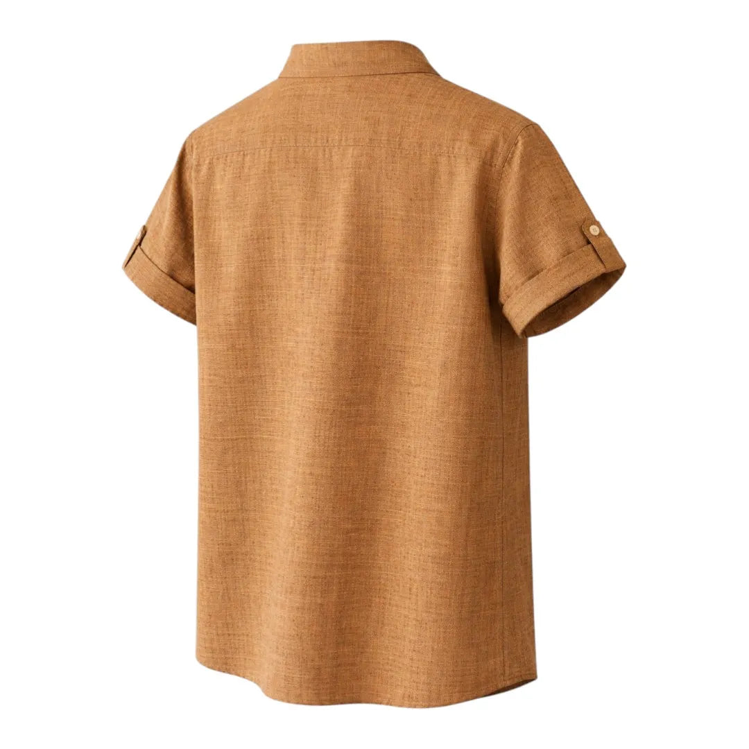 Tezly Premium Brown T Shirt for Men – Size M | Smart Casual Look